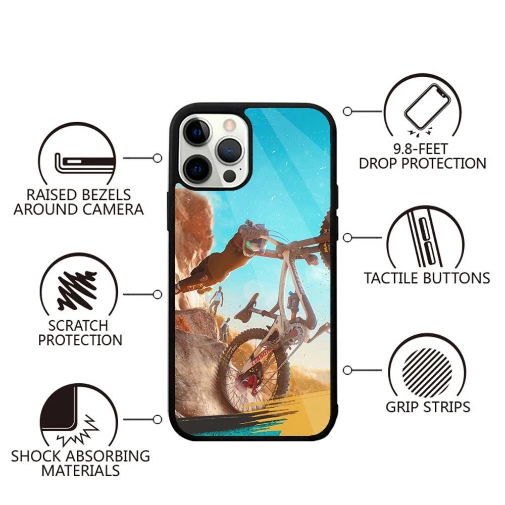 Amazing Mountain Bike Bicycle Phone Case For iPhone 15,14,13,12,11,Plus,Pro,Max Mini Magsafe Magnetic Wireless Charging