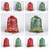 5pcs/lot Cloth Christmas Drawstring Storage Bag Christmas Packaging Bags  Candy Jewelry Toy Presents