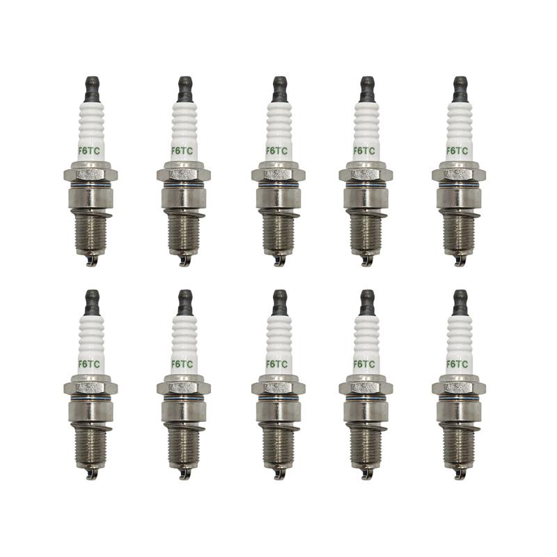 10 ШТ. Свеча зажигания F6TC Подходит для замены BPR6ES, W20EPR-U, W7DCR, RN9YC Газонокосилка Высококачественные Аксессуары для Садового Инструмента