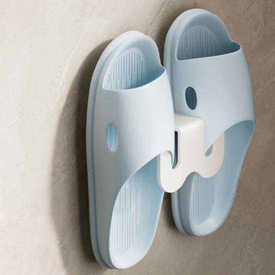 Trockengestell ohne Bohrlöcher Rutschfest Wasserdicht Badezimmer Hausschuhe Halter Schnelle Installation