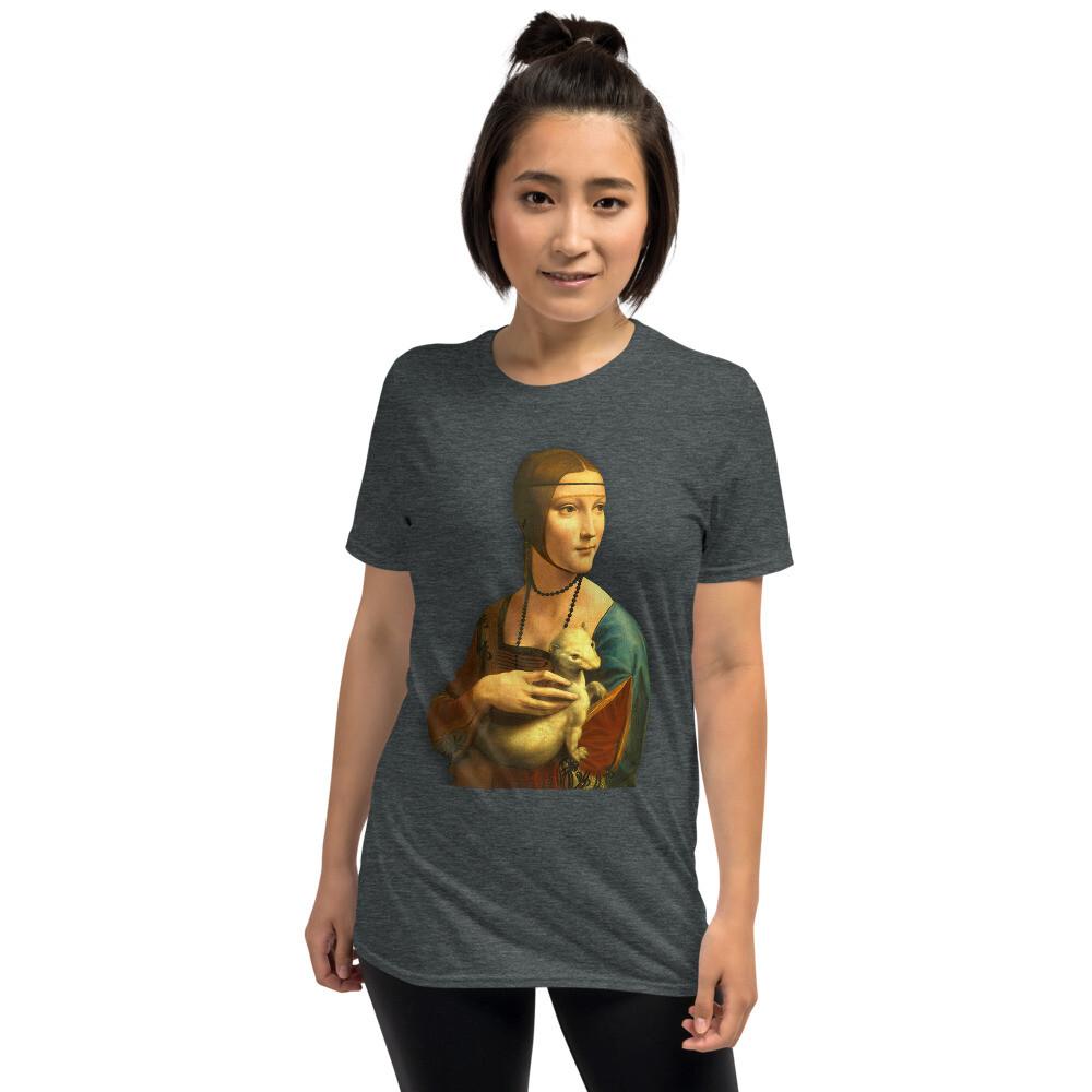 Leonardo da Vinci Lady with an Ermine Tee Tees TShirt Unisex T-Shirt L