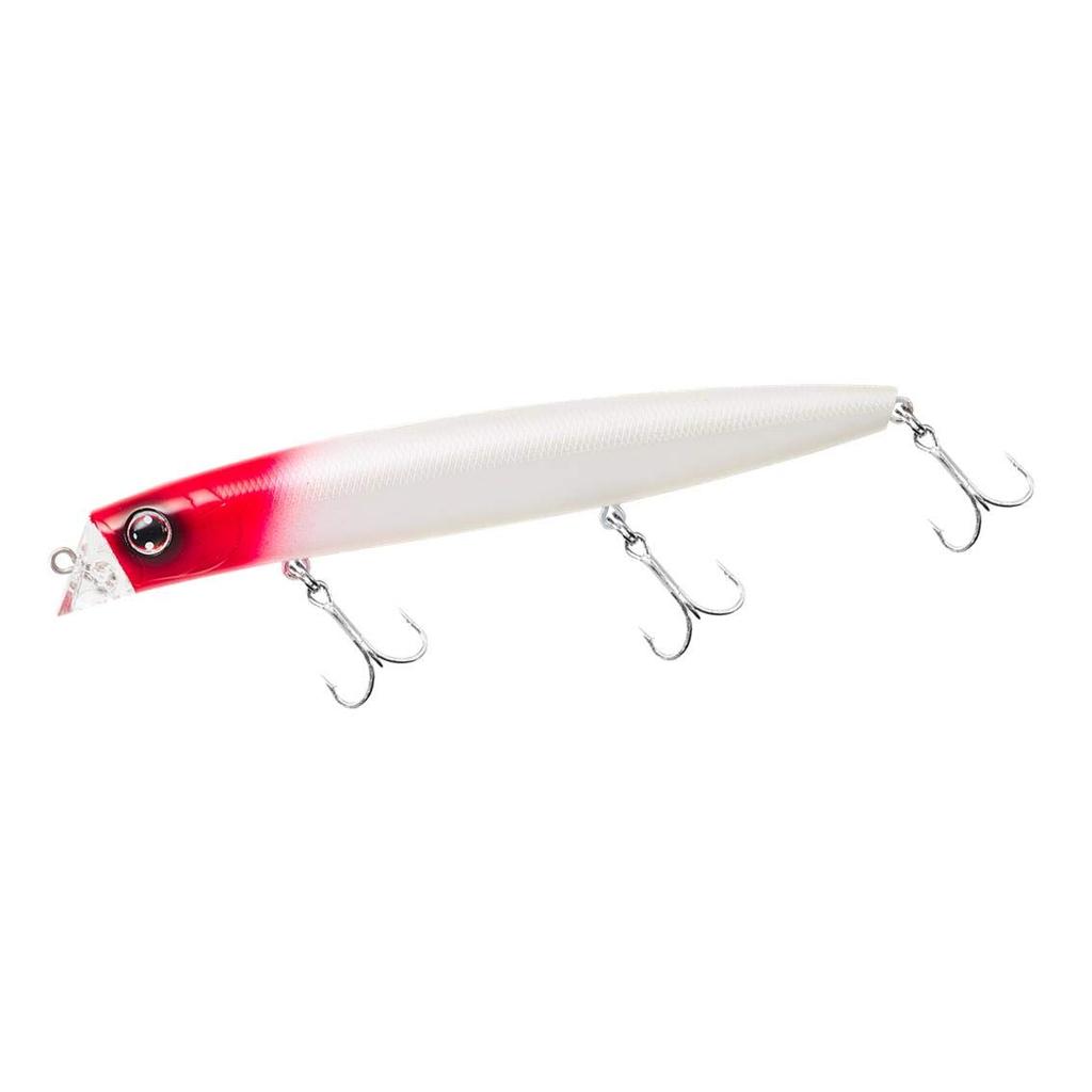 Daiwa Seabass Minnow Morethan Cross Counter 125F Pearl Red Head Lure