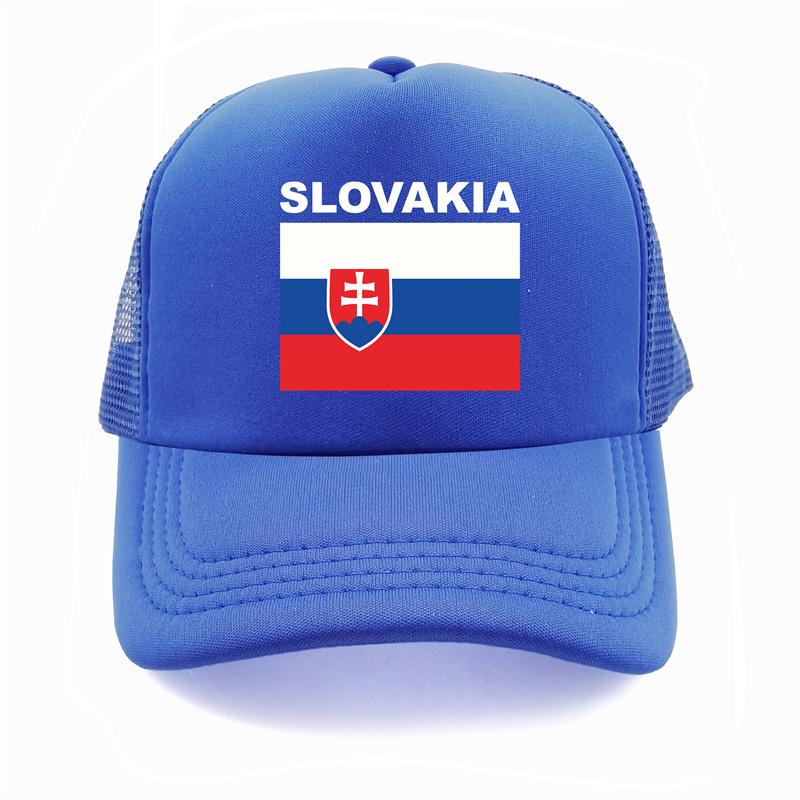 Slovakia Trucker Cap Summer Unisex Cool Country Flag Hat Baseball Caps Unisex Outdoor Mesh Net Caps