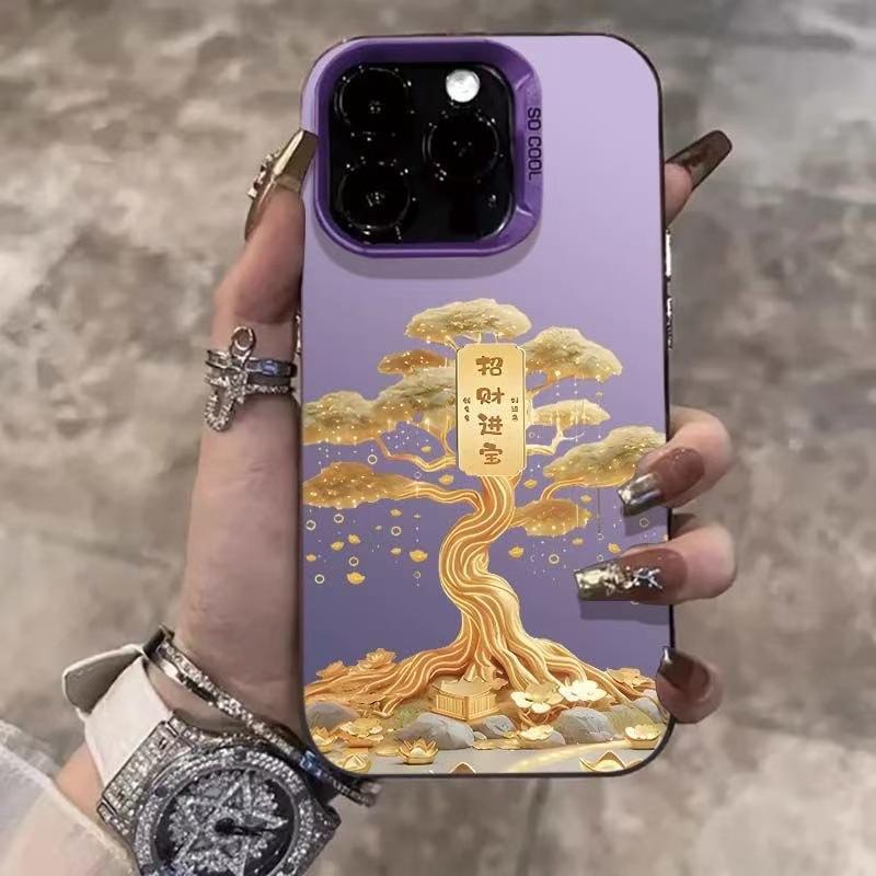 Lucky Tree is suitable for Apple 15Promax mobile phone case iPhone16Pro New Year 14Pro New Fortune 17 tide