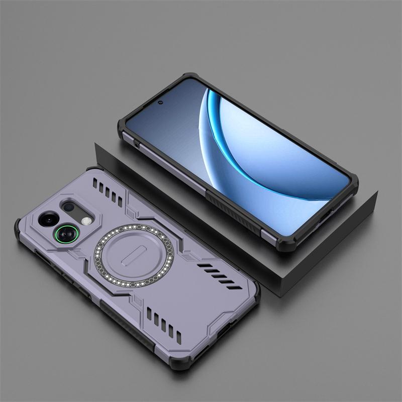 Armor Case For Oppo K13 Turbo Magnetic Adsorption Wireless Charge Cover Oppo K13 Turbo Pro Case For Oppo K13 Turbo Case 6.8 Inch