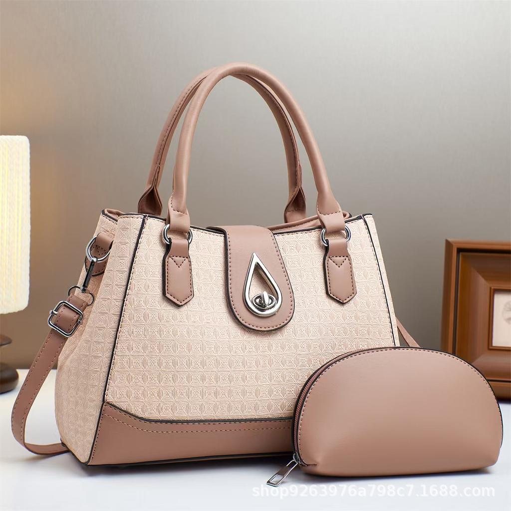 New Women's Bag Large Capacity Fashionable and Versatile Two-piece Set Trendy Handbag Fashionable and Elegant Women's Bag