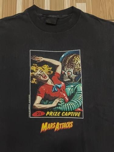 Vintage Mars Attacks 1996 Black Cotton All size S-5XL  AD10 Unisex T-Shirt S