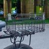 Folding Rear Bicycle Basket,Easy To Install Large Capacity Metal Wire Foldable Cycling Basket for Hiking Camping Accessories