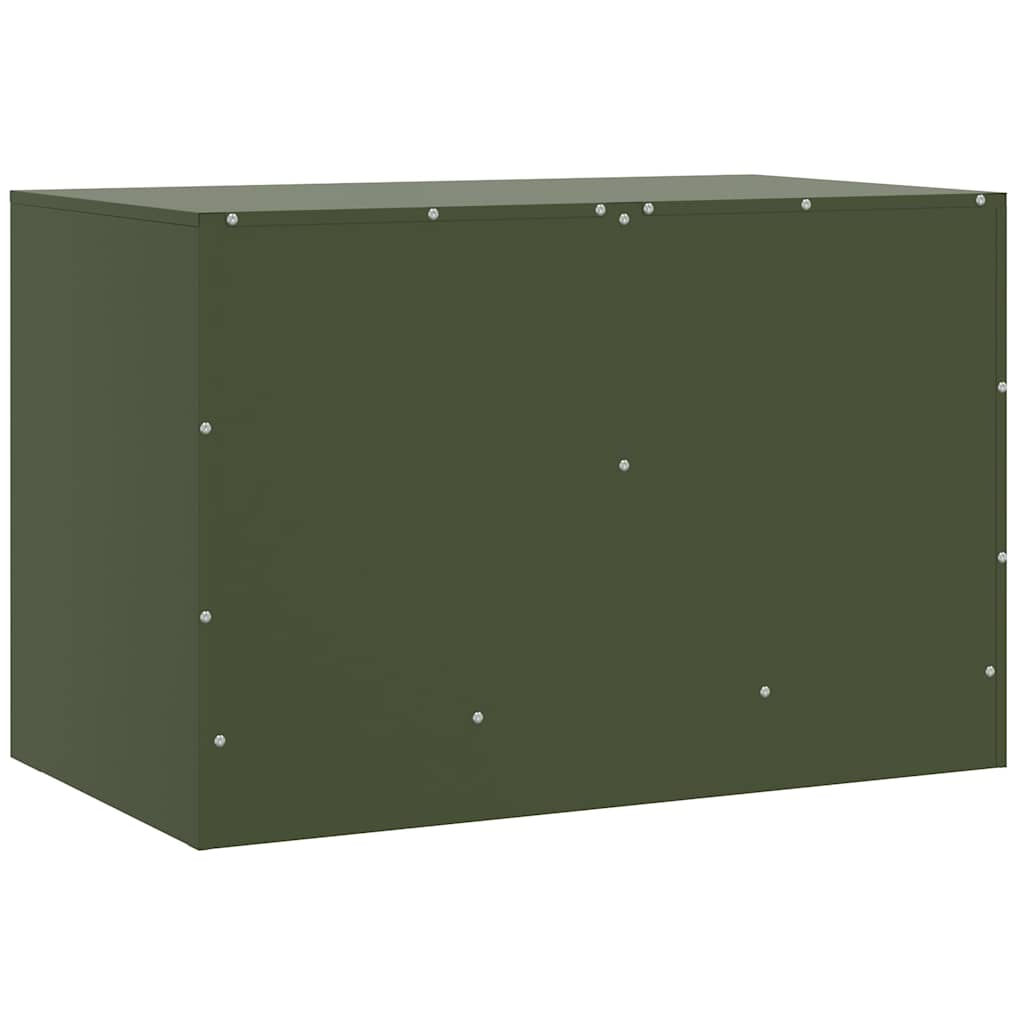 TV Cabinets (2 pcs) Olive Green 67 x 39 x 44 cm Steel