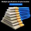 5pcs/set Nylon Bristle Paint Brushes Smooth Application All-Purpose Wall Painting Tools Plastic Handle Latex Brush Wall Painting