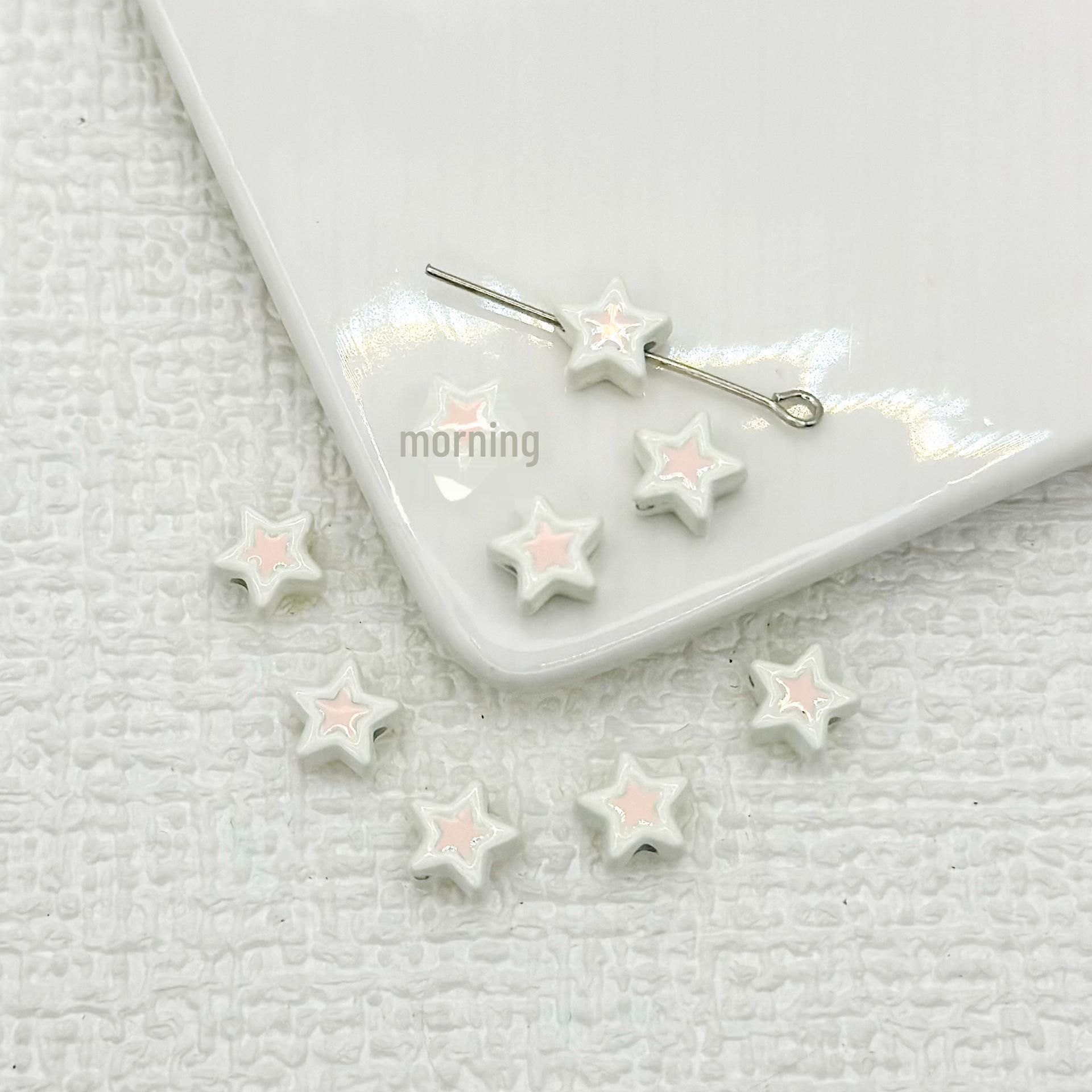 

Двоколірні сплавні намистини з п’ятикутною зіркою для ювелірних виробів і браслетів своїми руками. 8mm