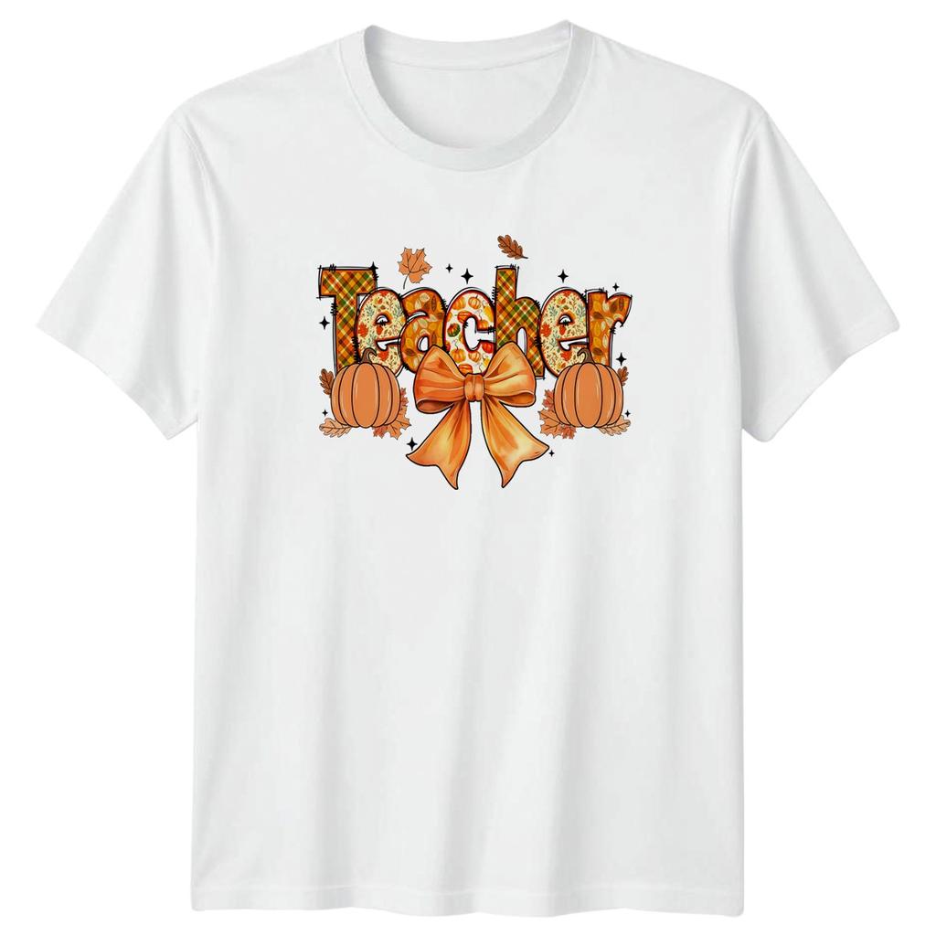 Teacher Appreciation Education Unisexs T Shirt Unisexs Tee Autumn Fall Graphic