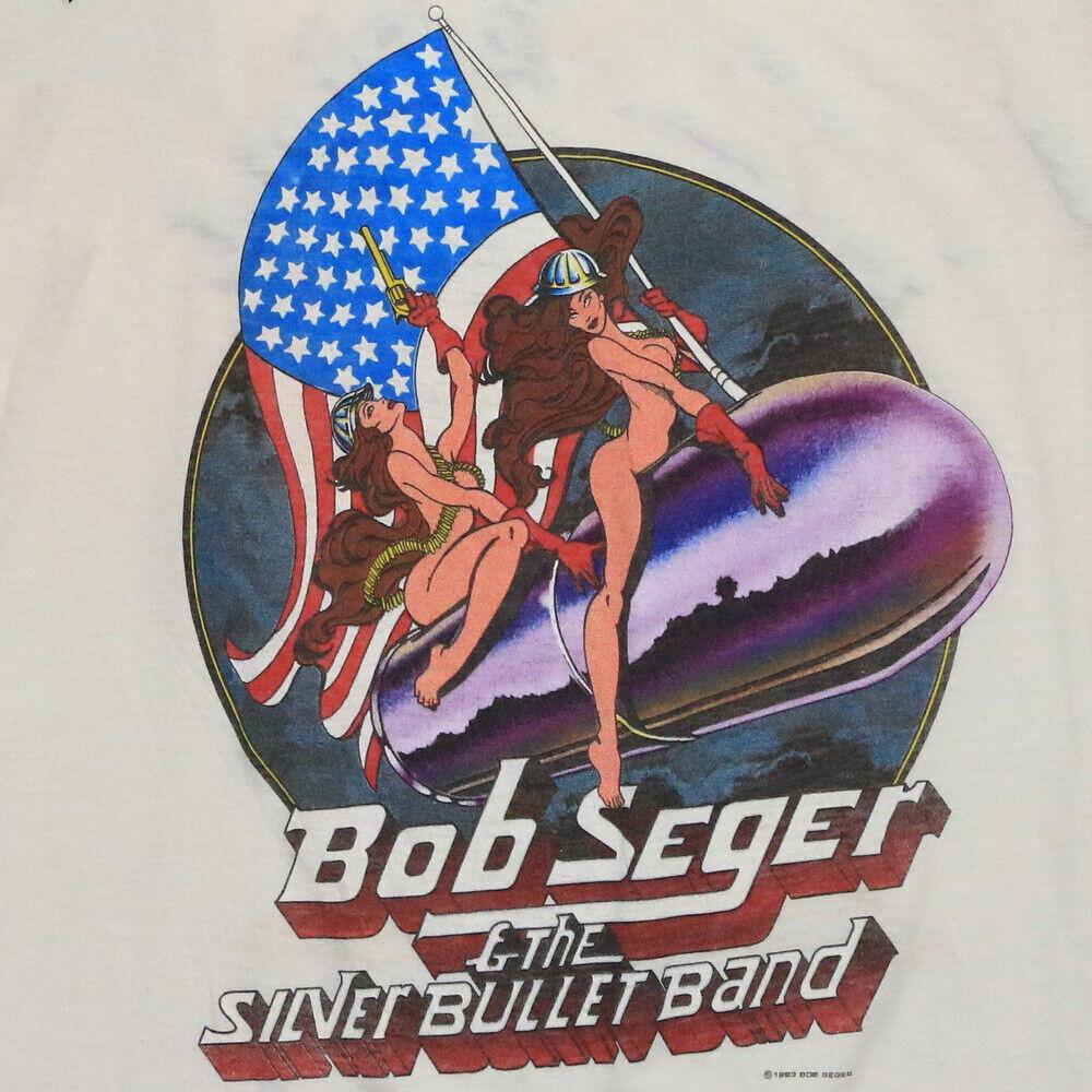 1983 Bob Seger The Distance Tour Shirt White Men All size Shirt YI065 Unisex T-Shirt XL