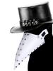 Grappig Middeleeuws Pestdoktersmasker Leer Zwart Snavelmasker Dokter Halloweenmasker Steampunk PU Vogels Cosplay Doctour De Peste