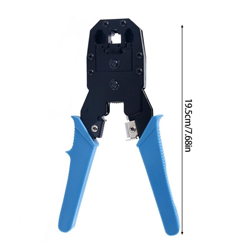 3 in 1 Crimpwerkzeug für Cat5 Cat5e Cat6 Ethernetkabel mit Stahlkonstruktion und ergonomischem Griff für RJ45 RJ11 Telefonkabelstecker