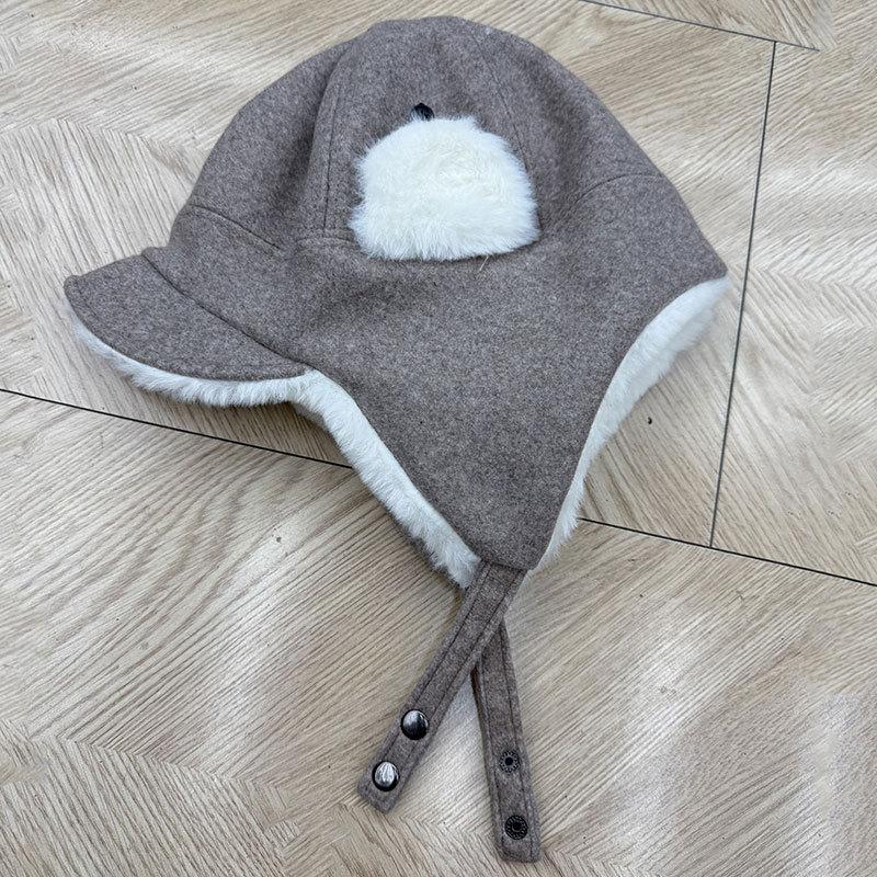 Women's winter warm windproof Lei Feng hat fleece thickened ear protection hat cycling skiing artifact cold hat men's hat