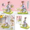 Flower Creative Books Violins Building Blocks Children Toys Desktop Ornaments