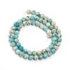 6/8/10/12mm Natural Stone Beads Blue Travertine Round Loose Beads For Jewelry Making DIY Handmade Necklace Bracelets Accessories