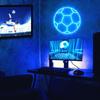 LED Soccer Ball Neon Sign Wall Decor USB Powered Sports Atmosphere Light,32x32cm