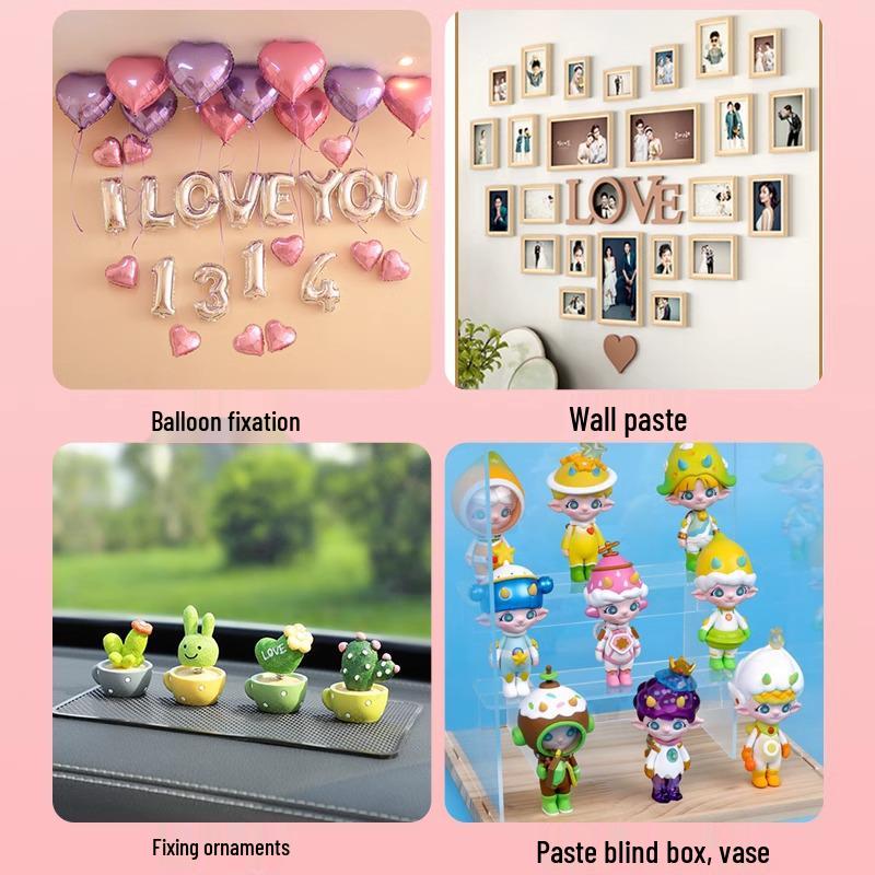 Transparent Double-Sided Balloon Glue Dots – Wall-Friendly Traceless Wedding Decoration Stickers