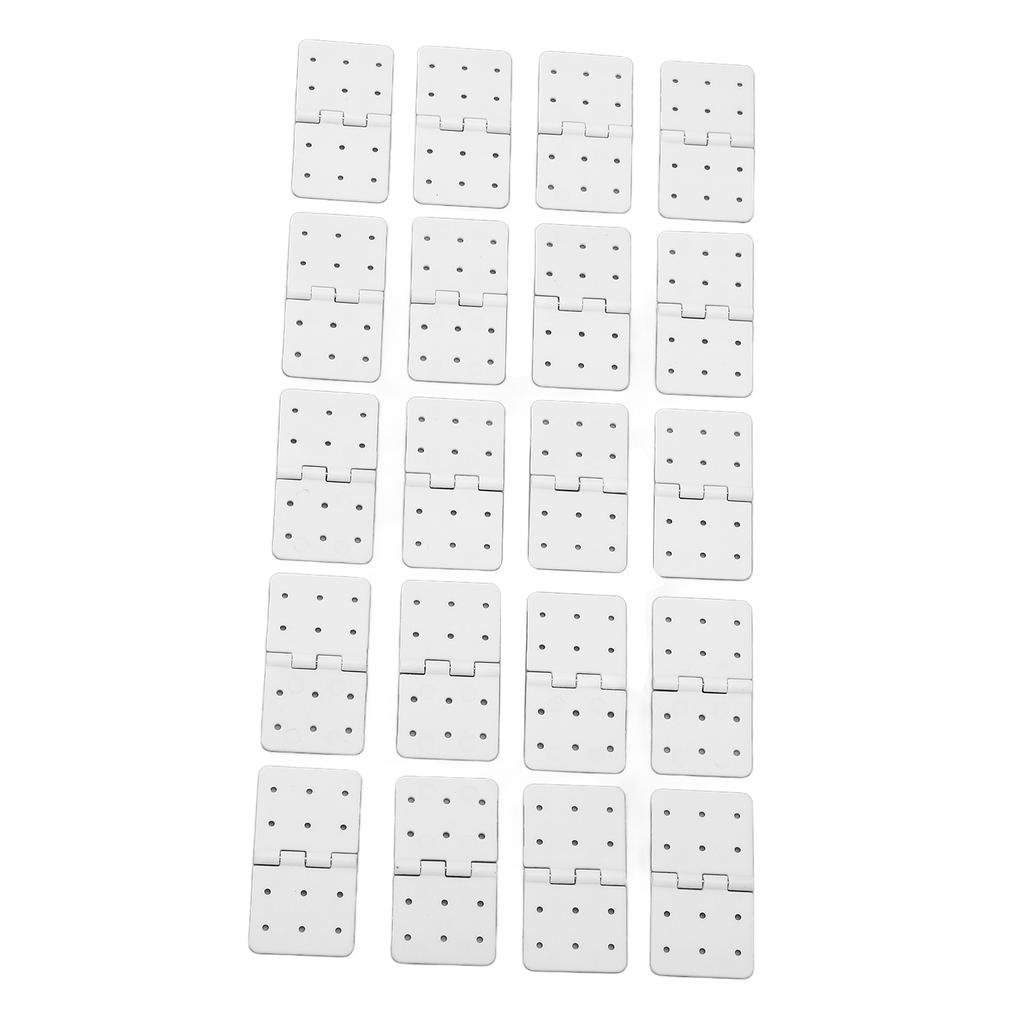 40PCS RC Pinned Hinges Remote Control Airplane Plastic Hinge Model Aircraft Wing Parts L Size