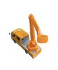 Isuzu Elf Truck Work Miniature Vehicle Isuzu Aerial Work Platform (Aerial Platform) [Pull-Back Car/Work Series] (Orange)