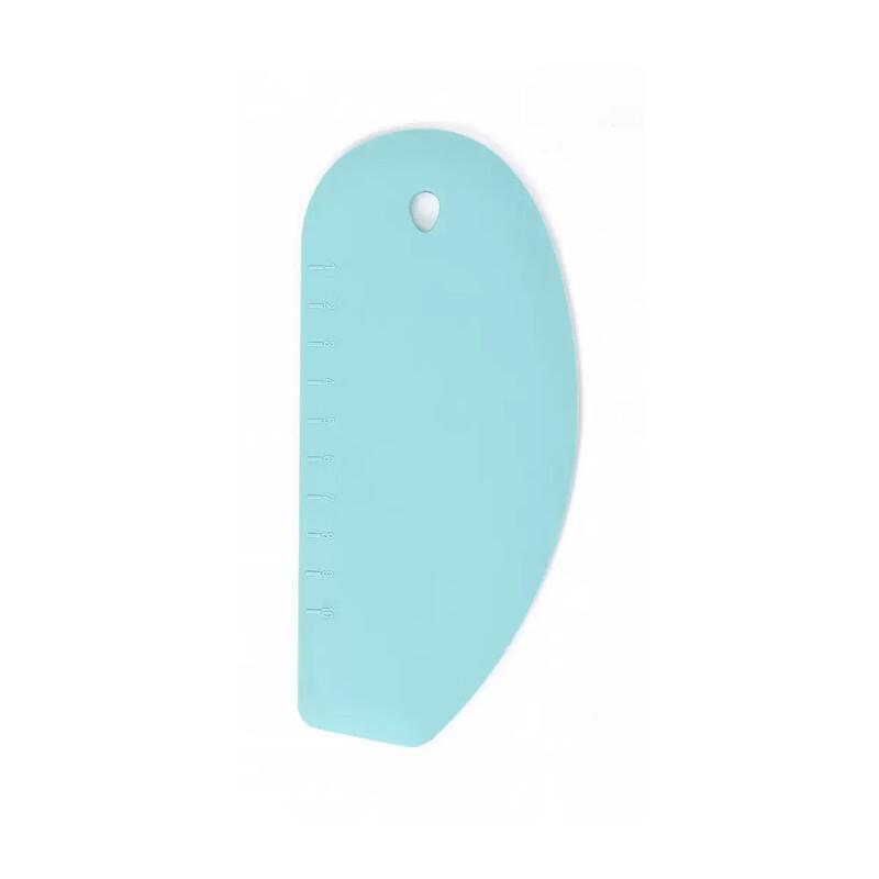 MDNG Silicone Dough Cutter and Cake Scraper with Scale, Set of 4