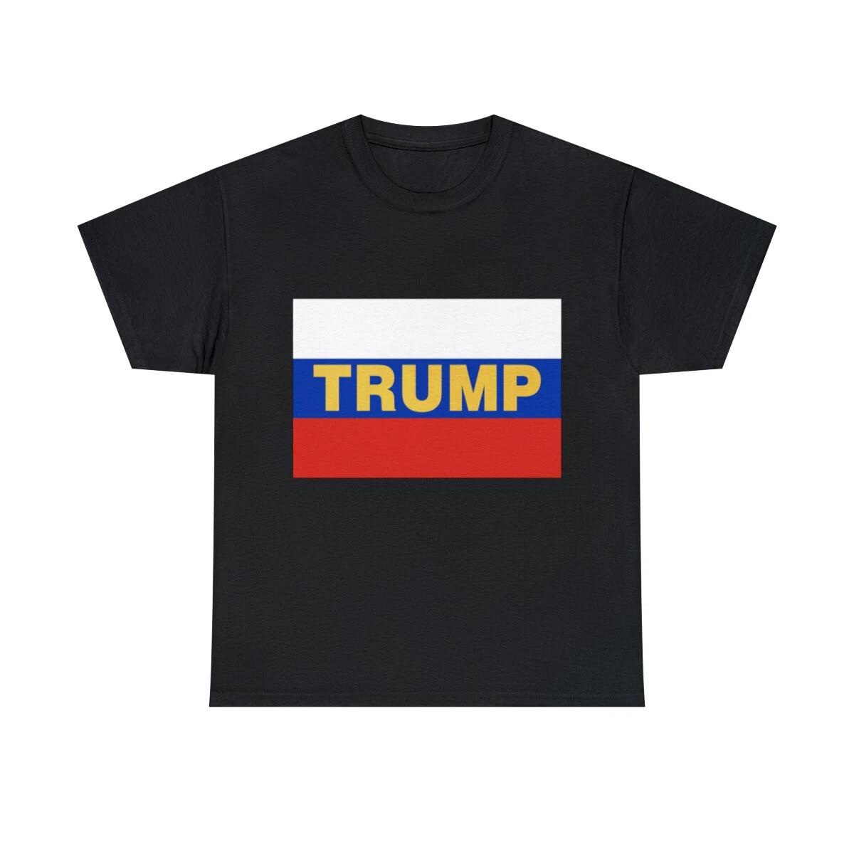 Trump Russian Flag Graphic Tee Shirt, S-5XL 4XL