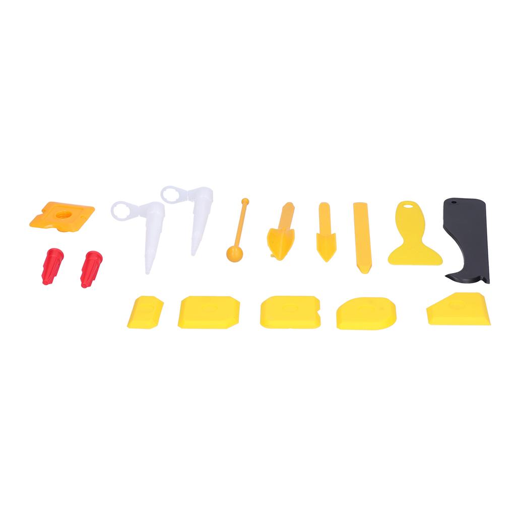 16Pcs Caulking Tool Glue Silicone Removing Cleaning Grout Remover Scraper Nozzle