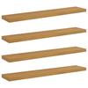 Wall Mounted Shelf Set 4 Pcs Beige 120 X 23.5 X 4 Cm Particleboard