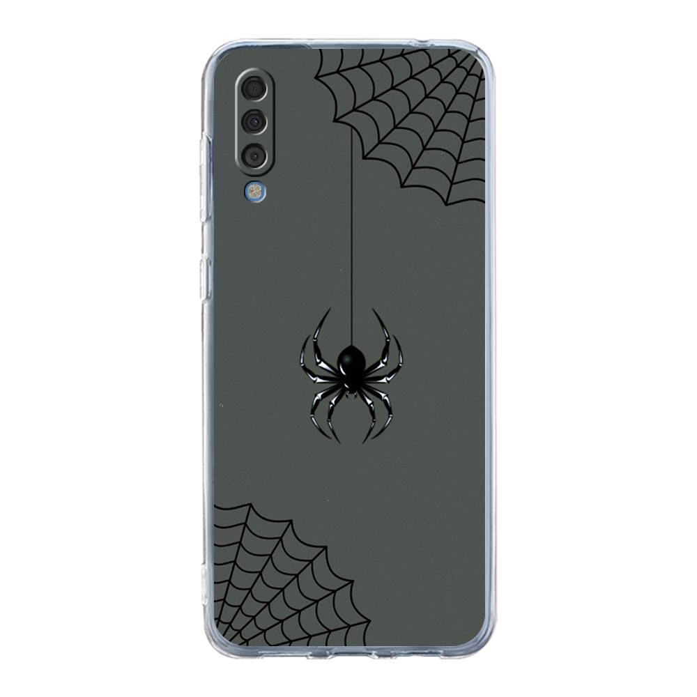 Phone Case For Samsung A26 A36 A56 A54 A52 A50 A70 A40 A12 A14 A16 A22 A24 A42 A34 A32 5G A04s A06 5G Cover Black Spider Web