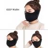 Modische Unisex Winter Warme Atmungsaktive Maske mit Ohrenschutz 360 Grad Abdeckung Staubdicht Atmungsaktive Halbe Gesichts-Mundabdeckung Gesicht Ohrenklappe