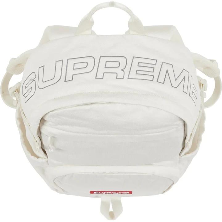 Supreme Denim Backpack White