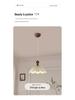 French Cream Retro Eggshell Pendant Light for Bedroom & Dining Room