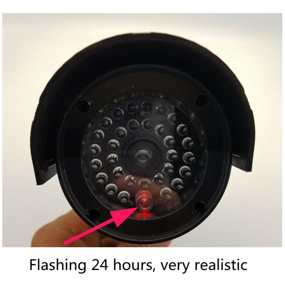 Dummy Camera Surveillance Cameras with Flashing LED Simulation Realistic Camera