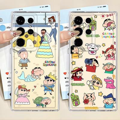 Cute Crayons Shinchans Phone Cover Case for Samsung Galaxy S20 Plus S26 S25 Edge S21 S23 Ultra S22 FE S24 Note 20 Ultra 10