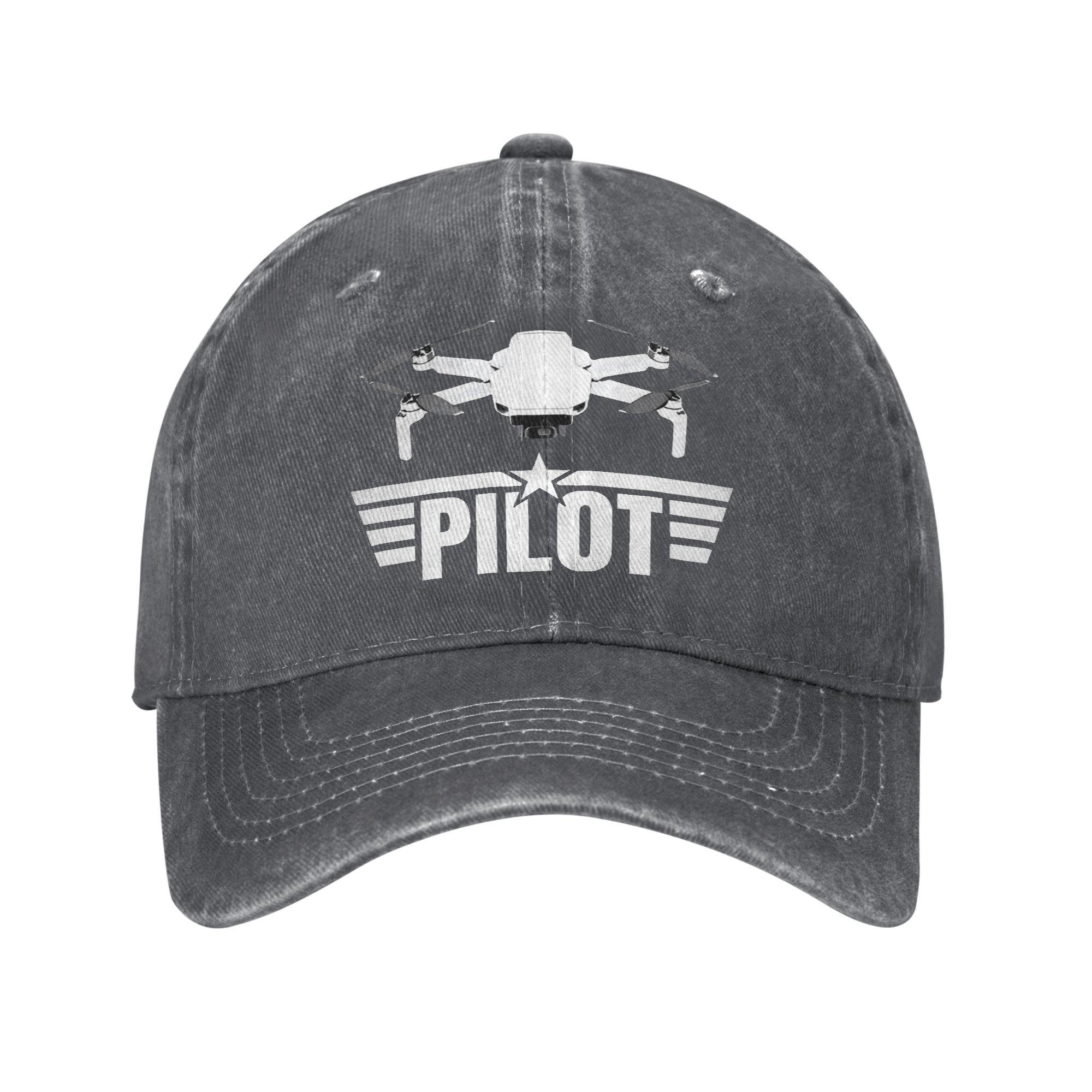 

Drone Pilot for Quadcopter Men Women Baseball Caps FPV Racing Pilot Distressed Washed Hats Vintage Outdoor Travel Gift Sun Cap Adjustable