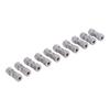 10Pcs Brake Line Connector Chrome Plated Copper Brake Pipe Fitting for 4.75mm Dia Tube