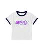 Deomopeuhauseu More Fun Ringer Short Sleeve T-Shirt Light Blue