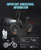SAMEBIKE LOTDM200-II 750W 48V 13AH Folding Electric Bicycle for Adults 20 X 4.0 Inch Fat Tire Mountain E-bike With Removable Battery