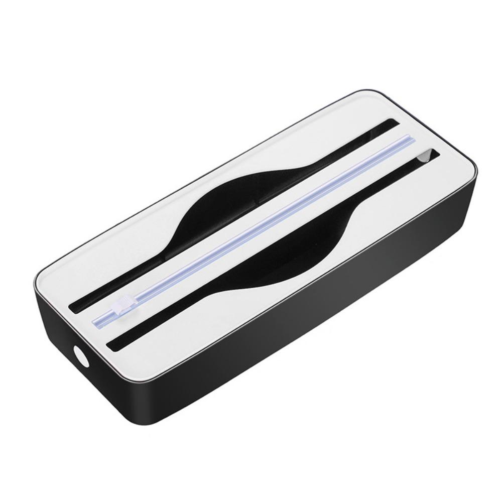 Sliding Cutter Double Slot Food Wrap Dispenser Magnetic Tin Foil Cutter Baking Paper чёрный