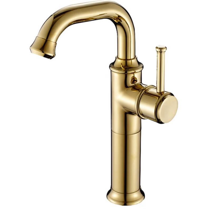 MDNG Antique Golden Tall Basin Faucet