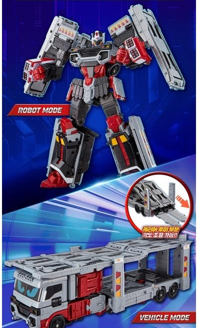 Metal Cardbot W SAVANNARD Carrier Trailer Truck Transforming Robot Car [item]