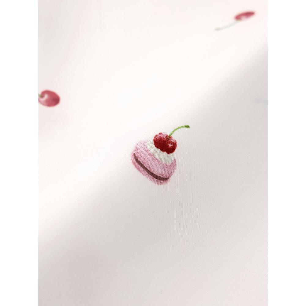 GU by Uniqlo Girls Satin Pajamas  Short Sleeve   Shorts   Cherry 