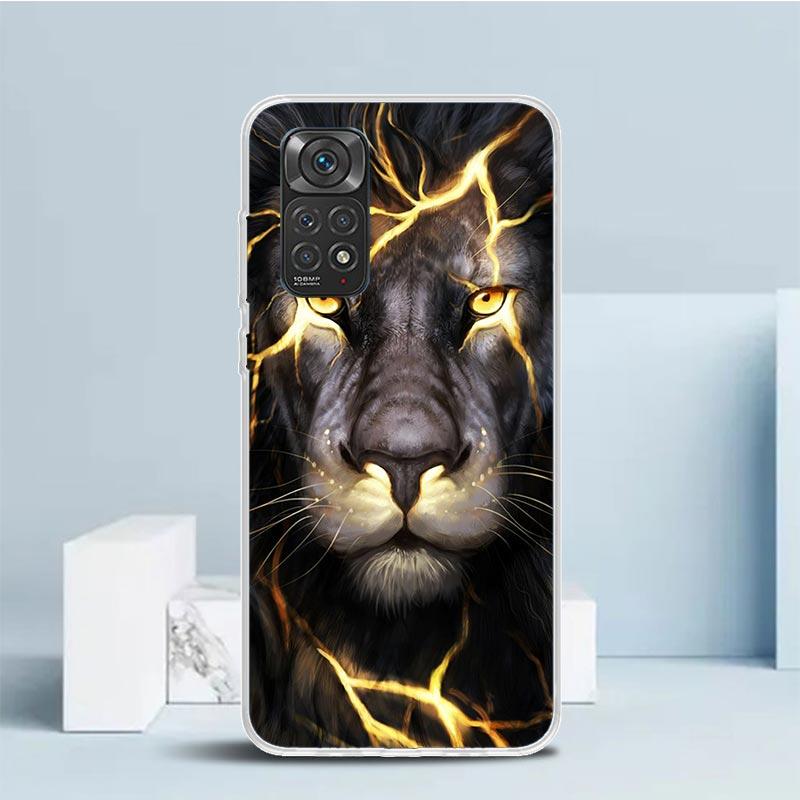Lion Alpha Male Cub King Phone Case For Xiaomi Redmi Note 15 14 14S 13 12S 12 Pro Plus 11S 11 11T 11E 10S 10 + Soft TPU Back Cov