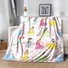 1pc Disney Princesses Patterned Throw Blanket, Perfect for Home Decor, Couch Cover, Outdoor Use, Gifts, Soft Blanket Suitable for Bedroom, Living Room