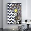Wall Art Abstract Animal Zebra Lion Bird Butterfly Feather and Sexy Women Face Canvas Painting Wall Pictures for Room Decoration No Frame