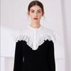 Elegant Shirt Detachable Collar for Womens Fake Collar Shawl Shoulder Wraps False Collar Female Lace Up Small Cape Shawl