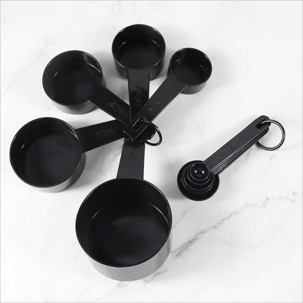 10Pcs/Set Measuring Cups Spoons Set DIY Baking Weighting Tools Food Grade PP Plastic With Clearly Engraved Marking