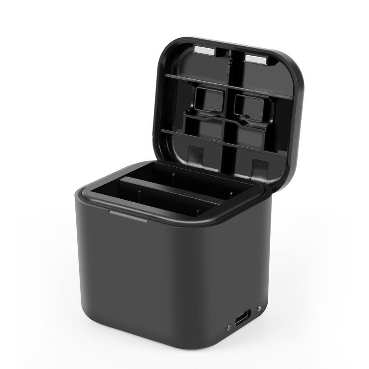 PULUZ Fat Cow Dual Charger with Storage Slot for Insta360 Ace Pro 2/Ace Battery